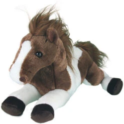 Besttoy - Plüsch Pferd - Gescheckt - Liegend