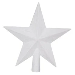 Christbaumspitze Stern - Weiß - Ca. 19,5 Cm