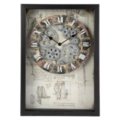 Wanduhr - Industrial - Ca. 27 X 6 X 40,5 Cm