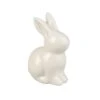 Hase Sitzend - Weiß Glänzend - Aus Keramik - Ca. 6,5 X 4,5 X 9 Cm
