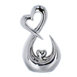 Herztropfen Silber - Ca. 16 X 7 X 27 Cm