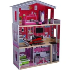 Besttoy - Puppenhaus Mit Möbeln - Ca. 115 X 82,5 X 32 Cm