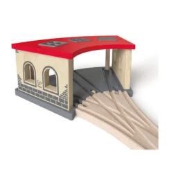 Hape E3704 Großer Lokschuppen Für Holzeisenbahn
