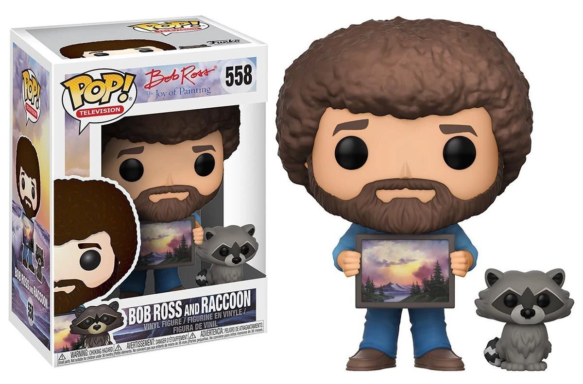 FUNKO POP! - Bob Ross - Bob Ross Und Raccoon Figur