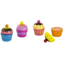 Besttoy - Cupcakes - Aus Holz - 4 Stück